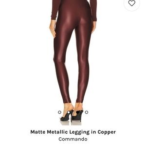 Commando matte metallic copper leggings, never worn brand new with tags